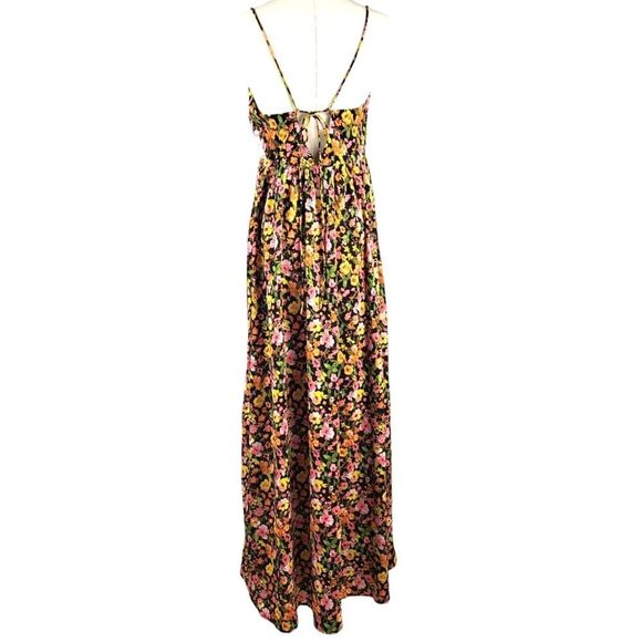 NEW VERO MODA Small Multi-Color Floral Singlet Ankle Dress Tropical Casual Beach - Picture 4 of 15